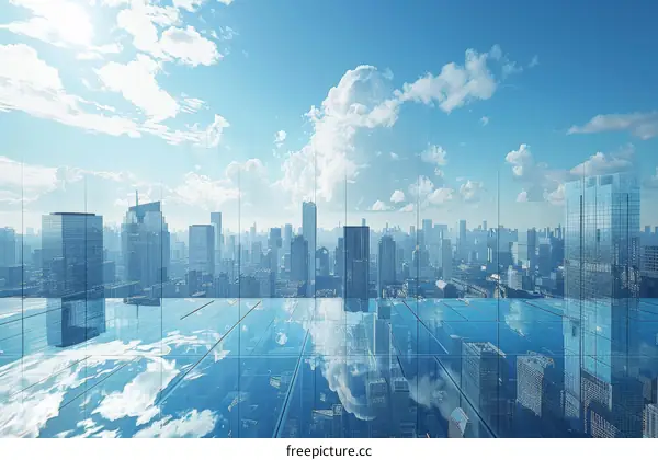 Modern City Skyline with Breathtaking Views