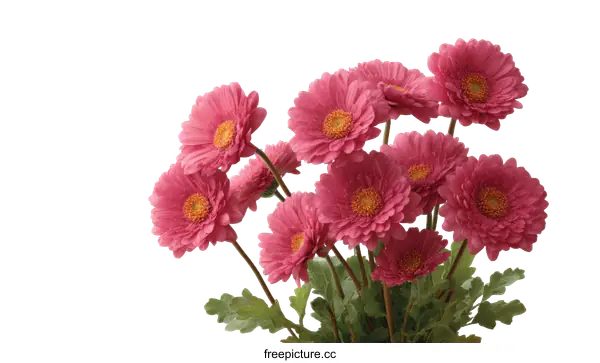 [Transparent Background PNG]Beautiful Pink Gerbera Flowers Bouquet