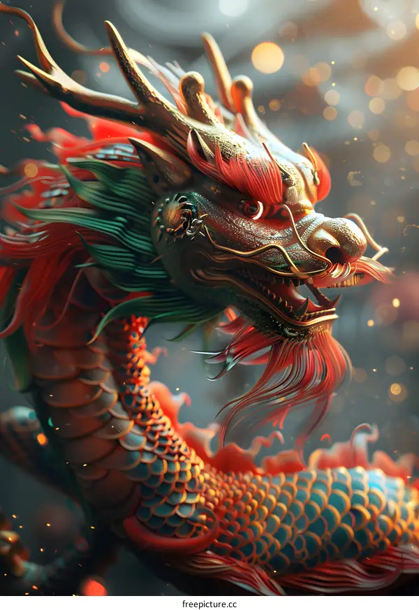 A golden dragon