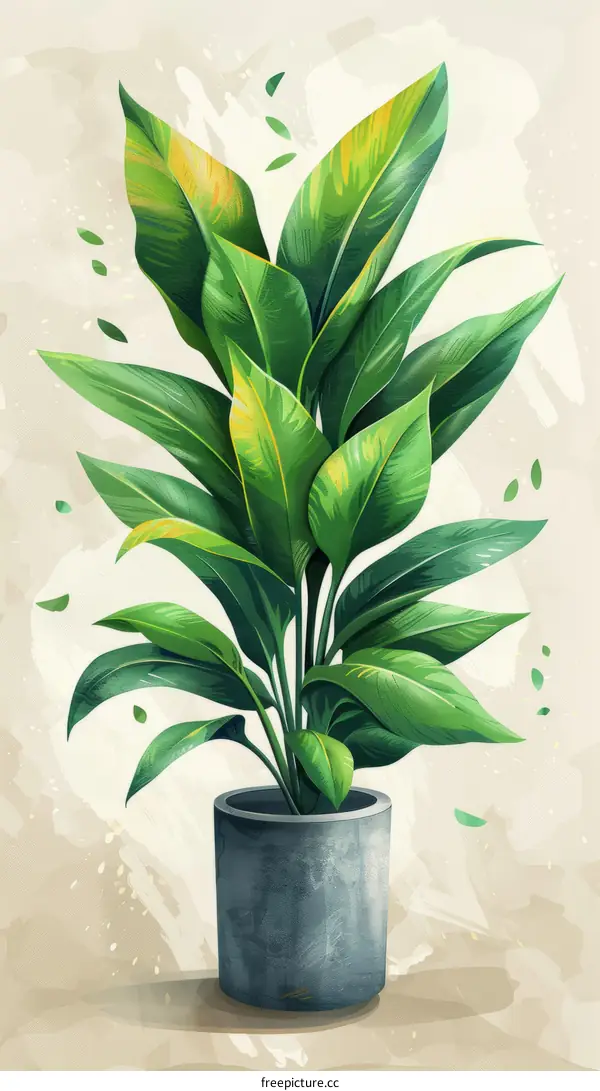 Alocasia lauterbachiana illustration