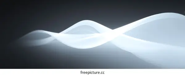 Abstract Light Flowing Curves Background Design