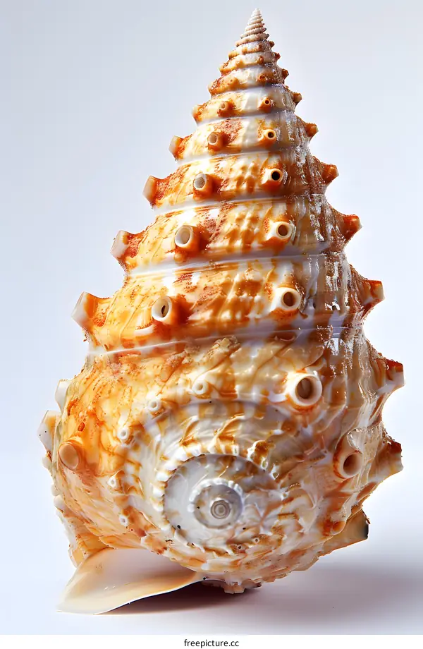 Close-up image of a seashell
