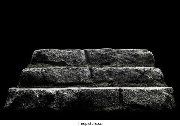 Ancient Stone Steps Display