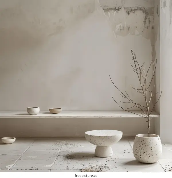 A Still Life with a Tree and Pots