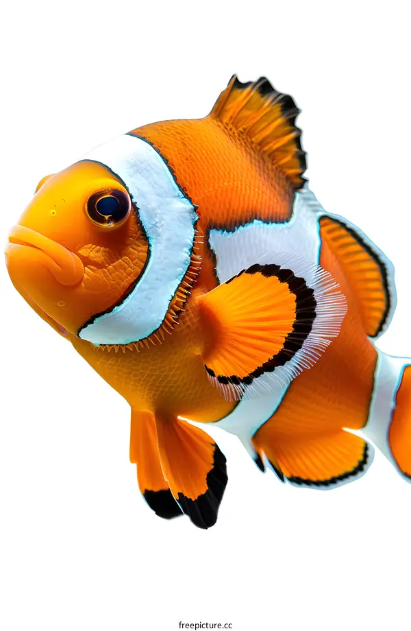 Clownfish on White Background