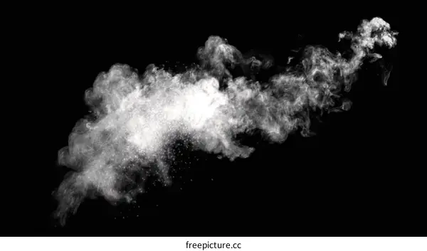 Abstract Smoke Explosion Illustration