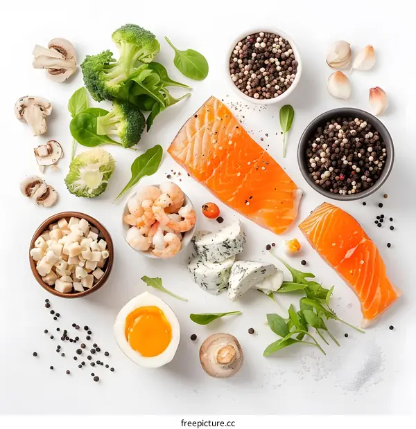 Fresh Salmon with Vegetables and Herbs for a Healthy Meal