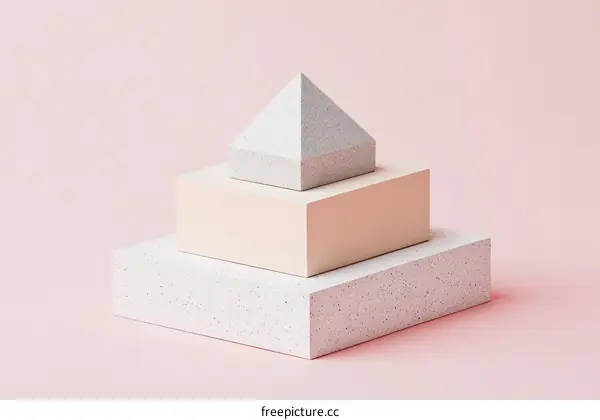 Abstract Geometric Shapes Display