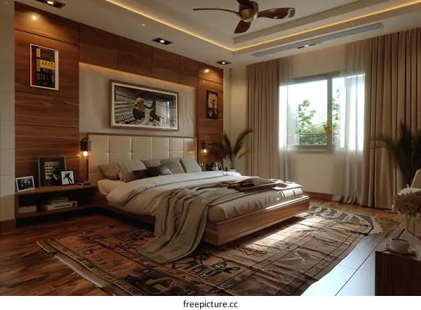 Modern Bedroom Interior Design Illustration
