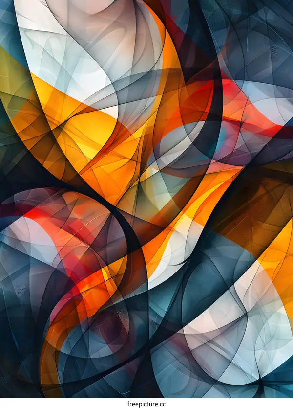 Colorful abstract painting