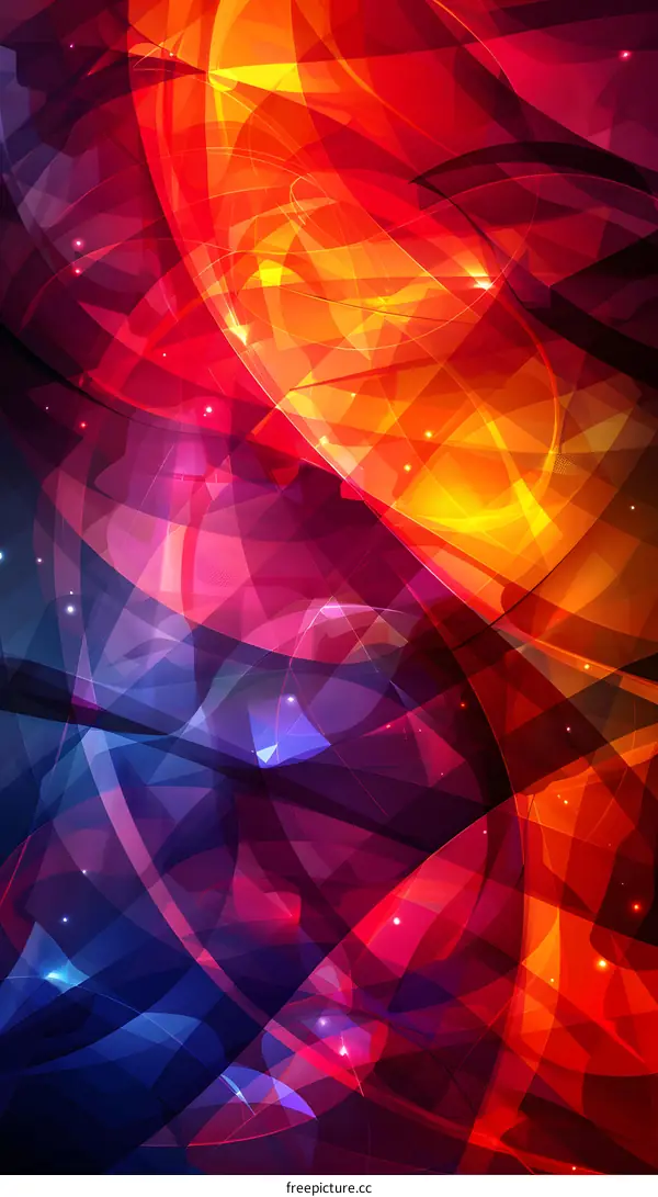 Colorful 3D geometric shapes