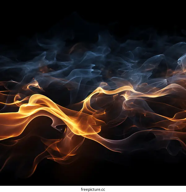 Abstract Fire and Ice Background
