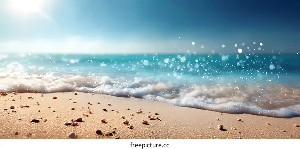 Beautiful Sunny Beach Scene
