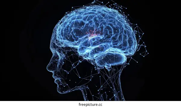 Abstract Illustration of a Human Brain