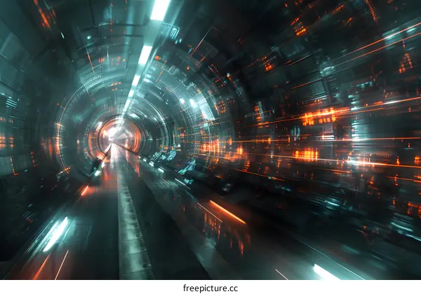 Futuristic tunnel