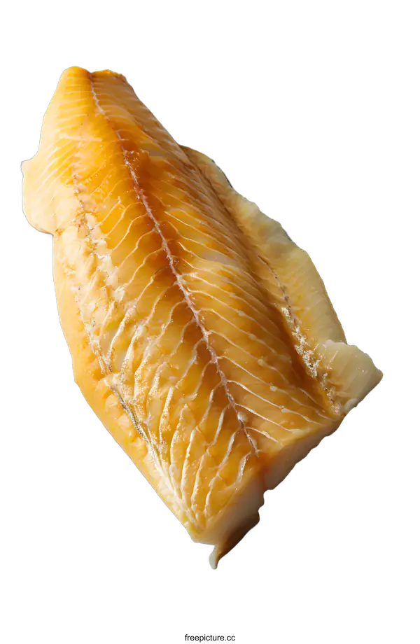[Transparent Background PNG]Smoked Haddock Fillet on White Background