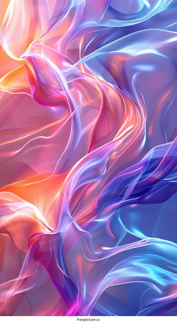 Colorful abstract background with flowing shapes