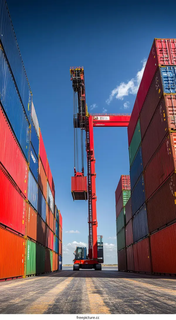 Cargo Crane Operation in Port Container Terminal