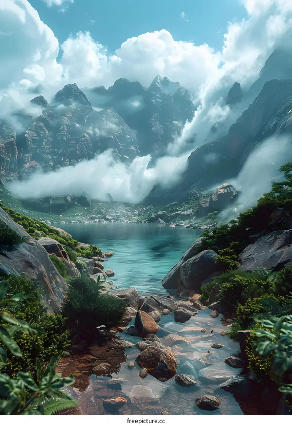 Majestic mountains and rivers