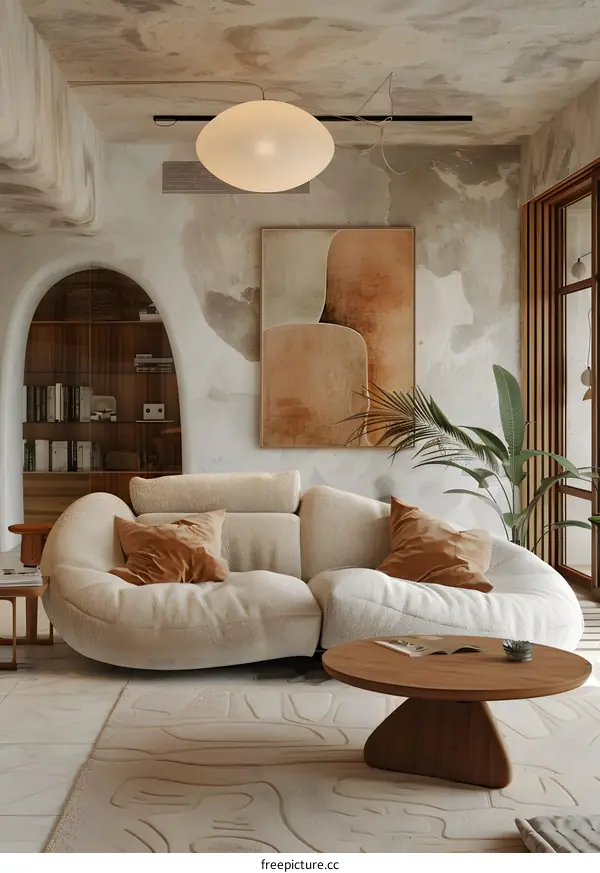 Modern minimalist living room