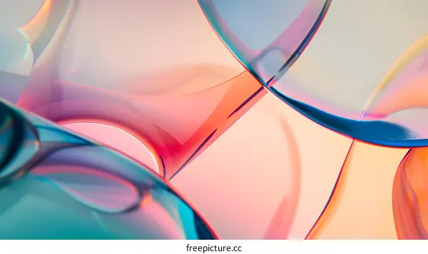 Abstract Glass Shapes Background