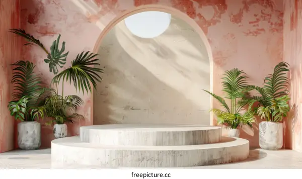 Minimalist Botanical Display Stand