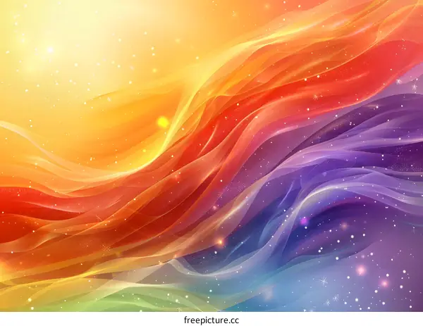 Colorful abstract background with a smooth wave pattern