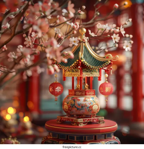 Celebrate Chinese New Year with Fireworks, Lanterns, and Flowers