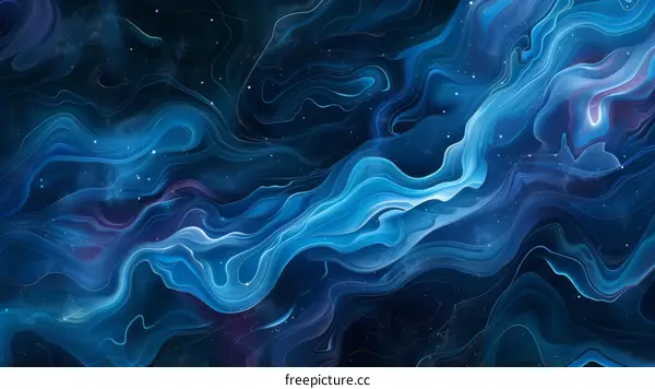 Blue and purple abstract painting