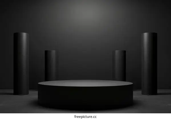 Dark Minimalist Product Display