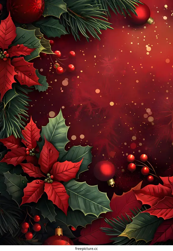 Christmas red background