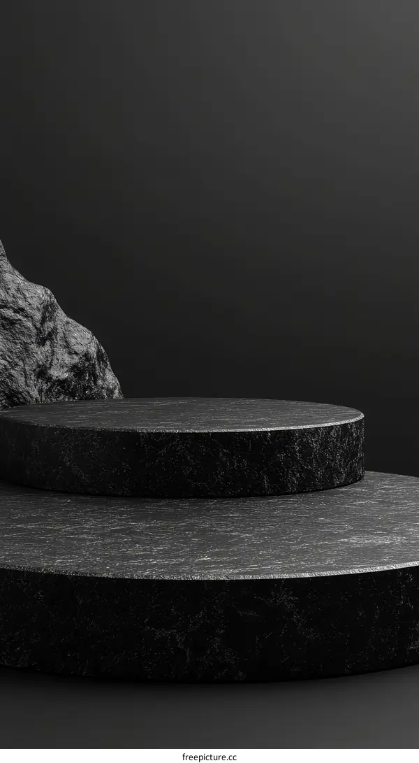 Dark Stone Product Display Platform