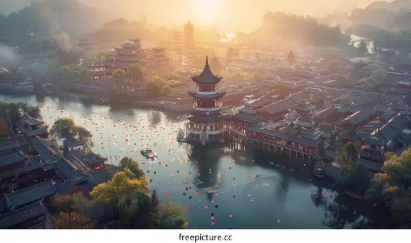 The beauty of Wuzhen, an ancient water town in China