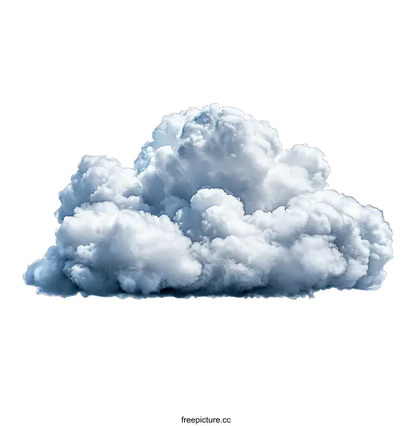 [Transparent Background PNG]Beautiful Fluffy Cumulus Cloud
