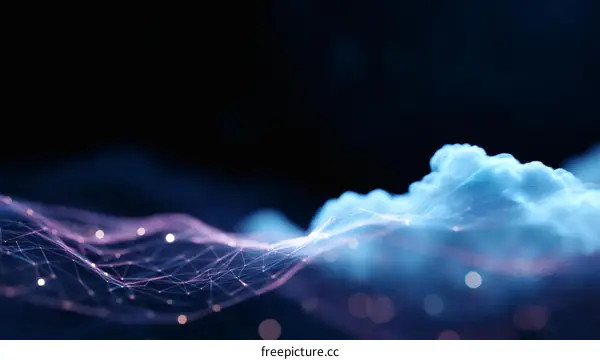 Abstract Digital Cloud Formation