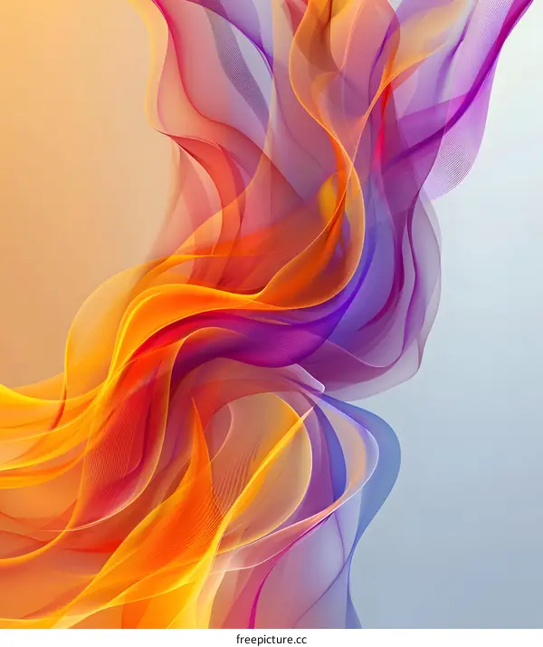 Colorful and Flowing Geometric Ribbons