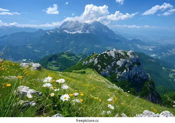 The beautiful mountain scenery