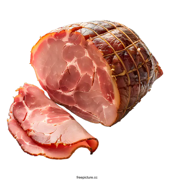 [Transparent Background PNG]A delicious ham?. It is mainly used for Christmas and Easter.?
