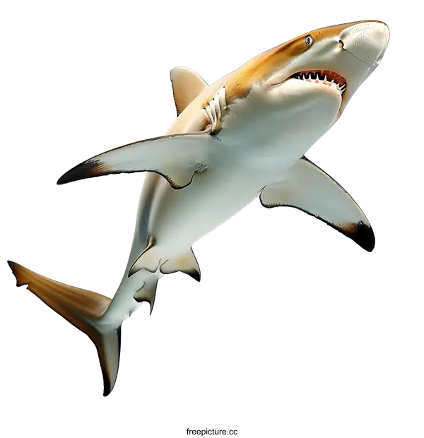 [Transparent Background PNG]Shark Leaping from Water