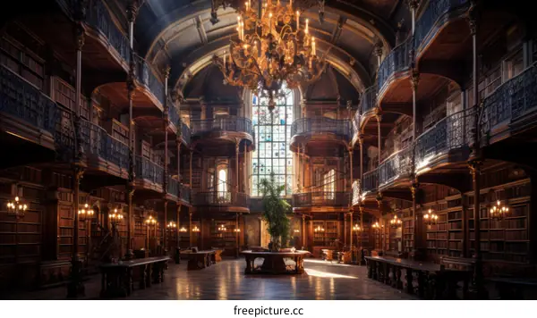 Grand Library Interior