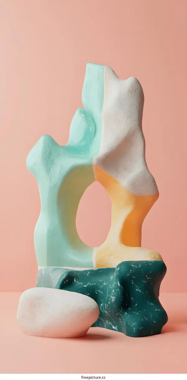 Abstract Shapes in Pastel Colors