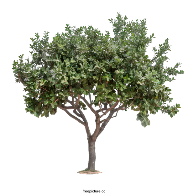 [Transparent Background PNG]Green Tree Isolated on White Background