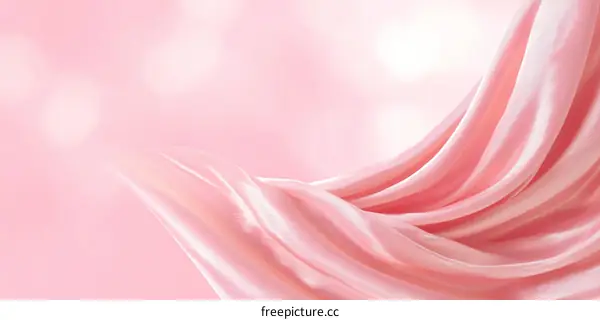 Delicate Pink Silk Fabric Texture