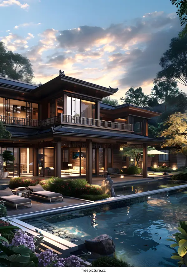 Modern Chinese style villa