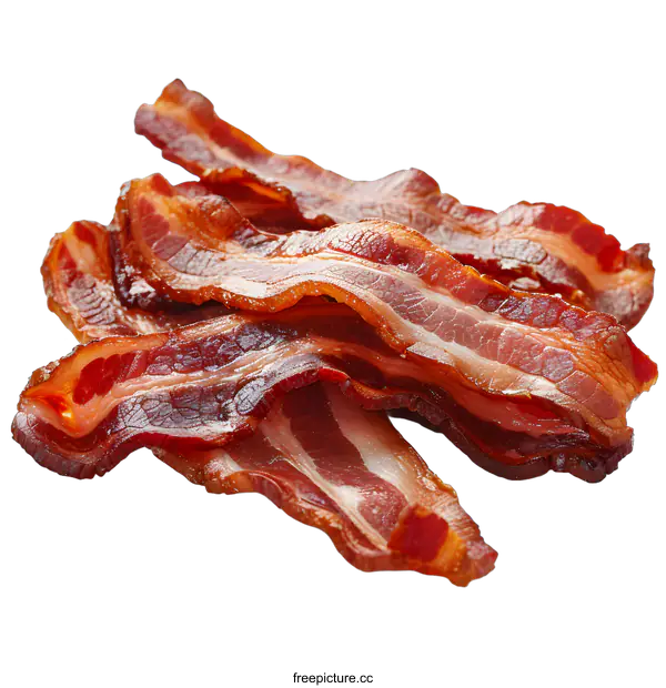 [Transparent Background PNG]Delicious Cooked Bacon Strips