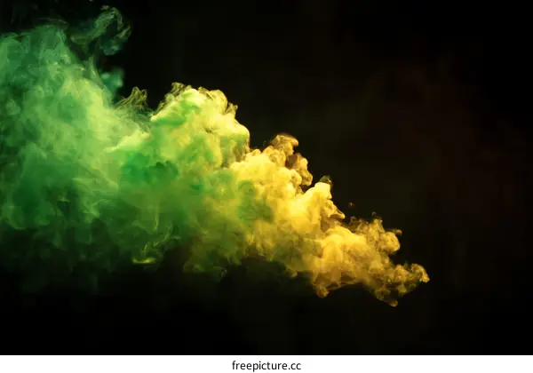 Abstract Colorful Smoke Art