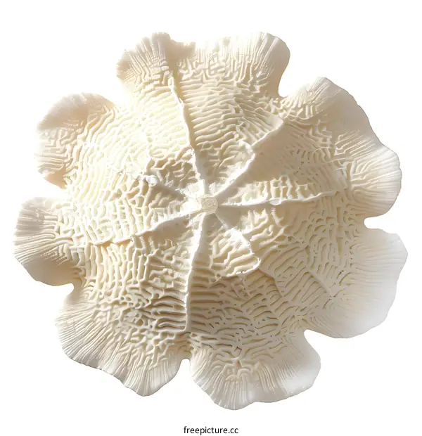 White coral isolated on white background