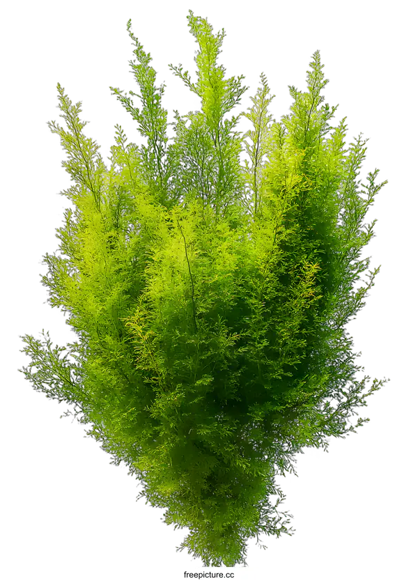 [Transparent Background PNG]Green Bush With White Background