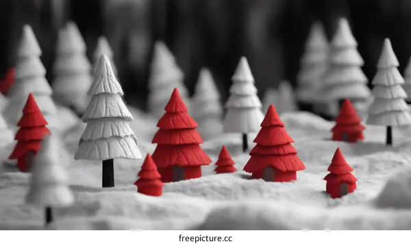 Winter Wonderland Miniature Christmas Trees