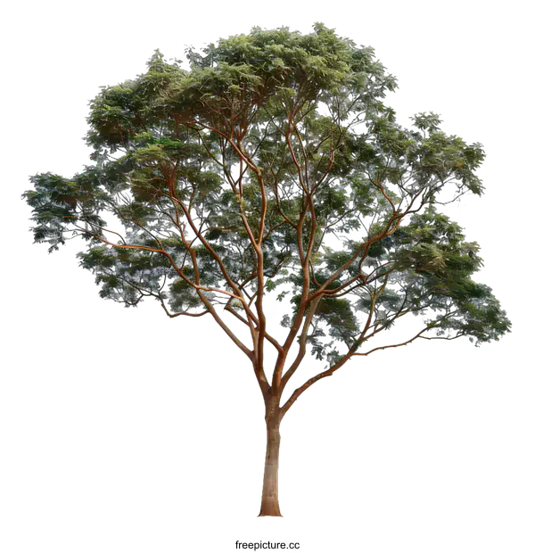 [Transparent Background PNG]Green Tree Isolated on White Background
